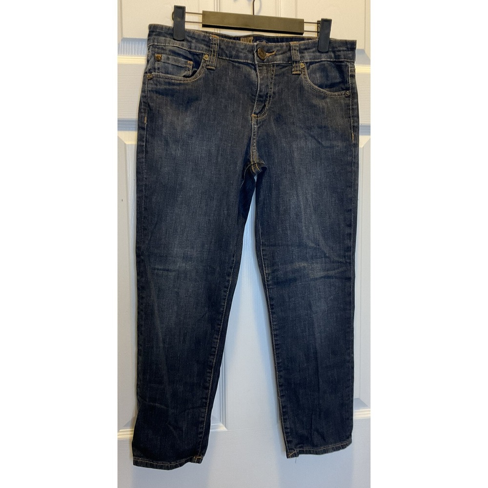 Kut From The Cloth Bardot Skinny Boyfriend Size 8 Capri Jean Design 5 Pockets